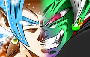 Caption: Powerful Vegeta Artwork Wallpaper
