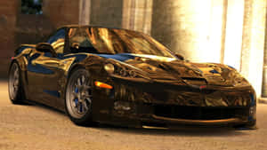 Caption: Pristine Chevrolet Corvette Zr1 On A Scenic Drive Wallpaper