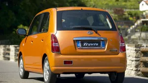 Caption: Pristine Daihatsu Trevis Parked Outdoors Wallpaper