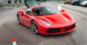 Caption: Ravishing Beauty And Power - The Ferrari 488 Gtb Wallpaper