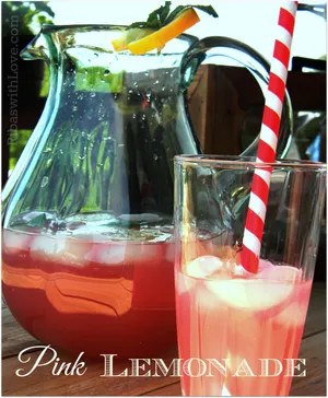 Caption: Refreshing Pink Lemonade Delight Wallpaper