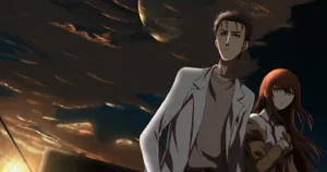 Caption: Rintaro Okabe - A Man Of Science And Time-travel Adventures Wallpaper