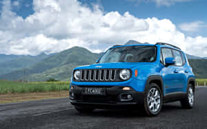 Caption: Rugged All-terrain Jeep Renegade On A Wilderness Adventure Wallpaper