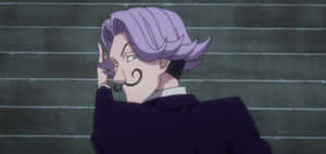 Caption: Satotz, The Legendary Examinee, Smiling Enigmatically Wallpaper