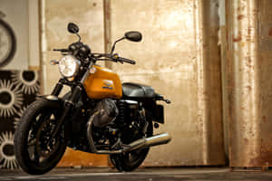 Caption: Scenic Ride With Moto Guzzi Wallpaper