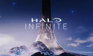 Caption: Scenic View Of The Halo Ark Installation Wallpaper