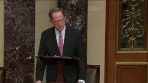 Caption: Senator Pat Toomey In Senate Chamber Wallpaper