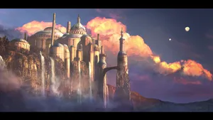 Caption: Serene Landscape Of Naboo - Planet Of Verdant Beauty Wallpaper