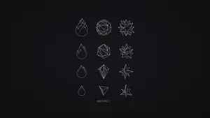 Caption: Serene Minimalist Monochrome Landscape Wallpaper