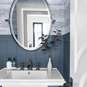 Caption: Serene Slate Blue Sky View Wallpaper