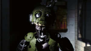 Caption: Sinister Stare Of Springtrap Wallpaper