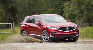 Caption: Sleek Acura Rdx On Open Road Wallpaper