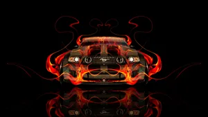 Caption: Sleek And Futuristic Fantasy Car Concept Wallpaper