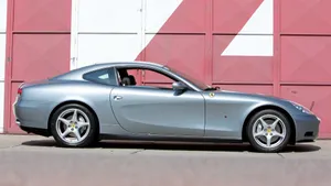 Caption: Sleek And Luxurious Ferrari 612 Scaglietti In Action Wallpaper