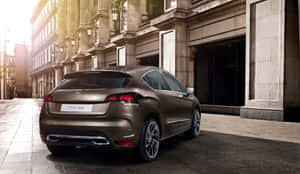 Caption: Sleek And Stylish Citroen Ds4 In Action Wallpaper