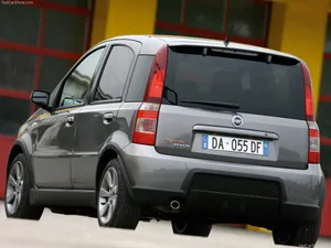 Caption: Sleek And Stylish Fiat Panda In Stunning Urban Environment Wallpaper