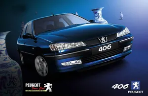 Caption: Sleek And Stylish Peugeot 406 On The Move Wallpaper