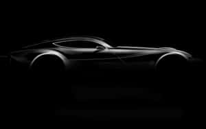 Caption: Sleek Black And White Car Wallpaper