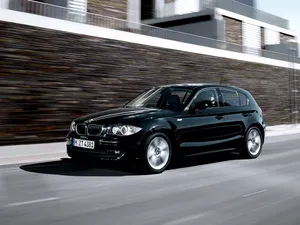 Caption: Sleek Bmw 1 Series In Action Wallpaper