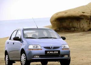 Caption: Sleek Daewoo Kalos Gliding On The Road Wallpaper