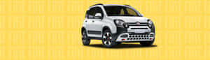 Caption: Sleek Fiat Panda In Action Wallpaper