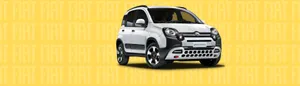 Caption: Sleek Fiat Panda In Action Wallpaper