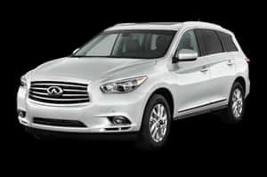 Caption: Sleek Infiniti Qx60 Cruising On The Highway Wallpaper