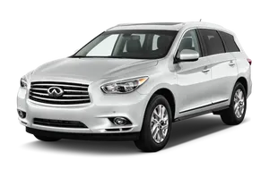 Caption: Sleek Infiniti Qx60 Cruising On The Highway Wallpaper