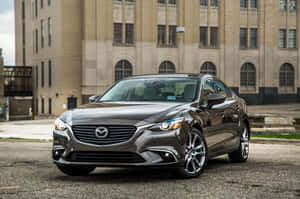 Caption: Sleek Mazda 6 In Action Wallpaper