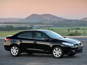 Caption: Sleek Renault Fluence On The Road Wallpaper