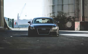 Caption: Sleek Silver Audi Tt In Full Glory Wallpaper