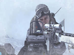 Caption: Soap Mactavish In Action Wallpaper