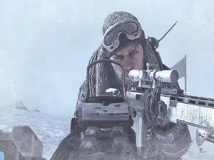 Caption: Soap Mactavish In Action Wallpaper