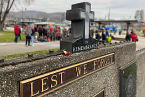 Caption: Solemn Remembrance Day In Canada Wallpaper