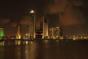 Caption: Spectacular Sunset Over Corpus Christi Bay Wallpaper