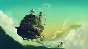 Caption: Spirited Adventures In Howl's Moving Castle Wallpaper