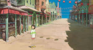 Caption: Spirited Away: A Magical Journey Wallpaper