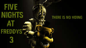 Caption: Springtrap - The Eerie Animatronic Wallpaper