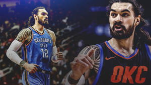 Caption: Steven Adams: The Thundering Force Wallpaper