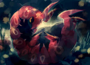 Caption: Striking Presence Of Scolipede, Epic Pokémon Wallpaper