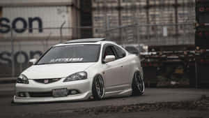 Caption: Stunning Acura Rsx Type-s On The Road Wallpaper