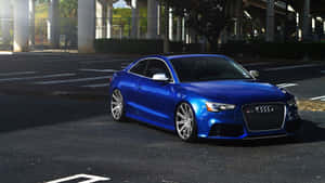 Caption: Stunning Audi S5 In Motion Wallpaper