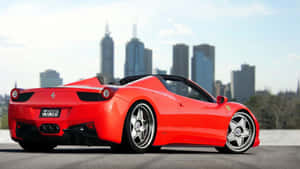 Caption: Stunning Beauty, Ferrari 458 Spider In Full Glory Wallpaper