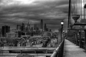 Caption: Stunning Black And White Cityscape View Wallpaper