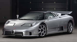 Caption: Stunning Bugatti Eb110 In Motion Wallpaper