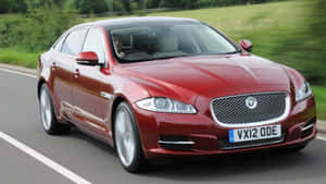 Caption: Stunning Elegance - Jaguar Xj Wallpaper