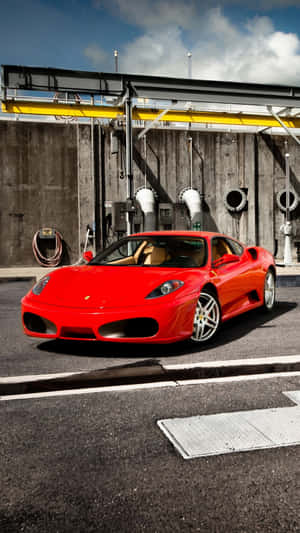 Caption: Stunning Ferrari F430 In Motion Wallpaper