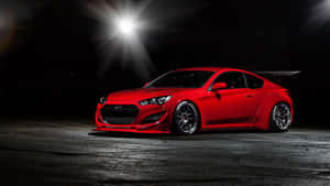 Caption: Stunning Hyundai Genesis On The Road Wallpaper