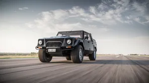 Caption: Stunning Lamborghini Lm002 In Its Full Glory Wallpaper