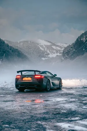 Caption: Stunning Lexus Lfa Sports Car Wallpaper